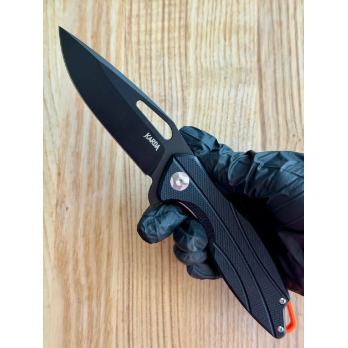 Туристический складной нож Karda J008 Clip Point D2 (KB10) 1527