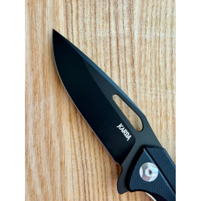 Туристический складной нож Karda J008 Clip Point D2 (KB10) 1527