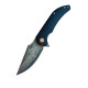 Подарочный туристический складной нож Karda J337 Carbon Damascus VG-10 (KB12)
