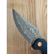 Подарочный туристический складной нож Karda J337 Carbon Damascus VG-10 (KB12)