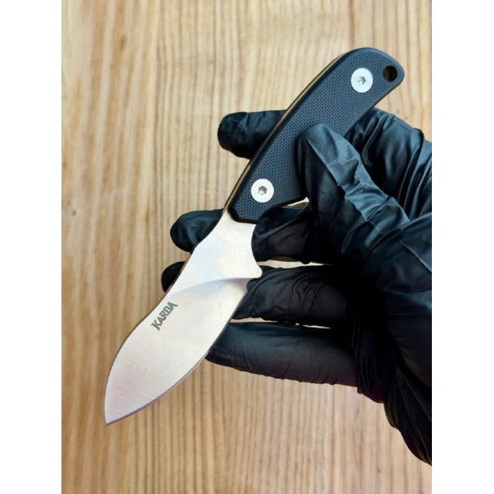 Туристический фиксированный нож Karda Z038 Black 440 (KB15) 1677