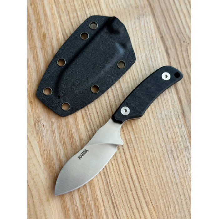 Туристический фиксированный нож Karda Z038 Black 440 (KB15) 1677