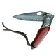 Туристический складной нож Karda J265 Mahogany Damascus VG-10 (KB16)