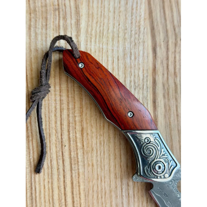Туристический складной нож Karda J265 Mahogany Damascus VG-10 (KB16)
