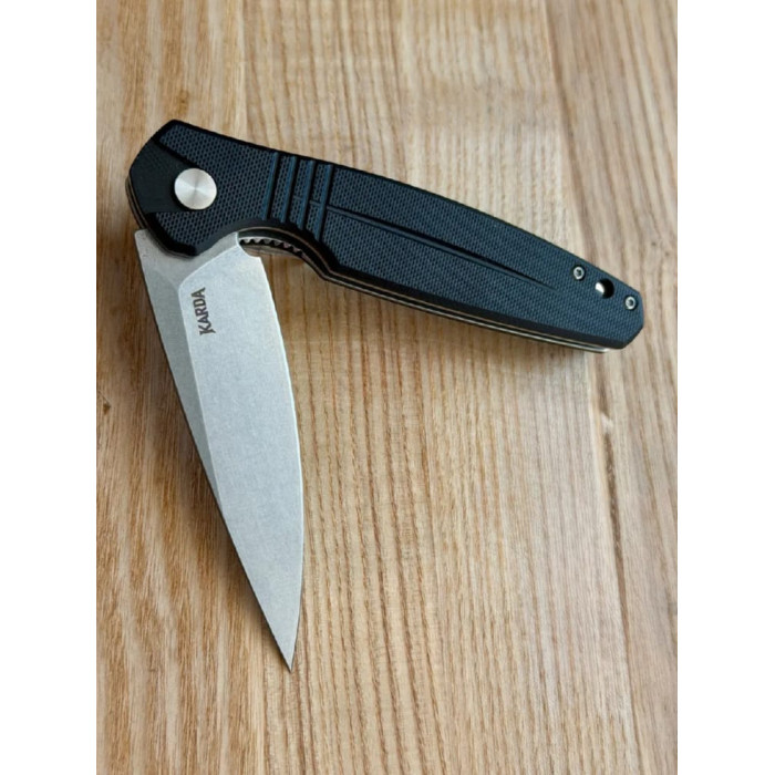 Складной нож туристический Karda J315B Black сталь D2 (KB19)