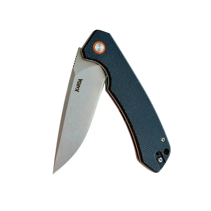 Складной нож туристический Karda J146 Linen Black сталь D2 (KB20)