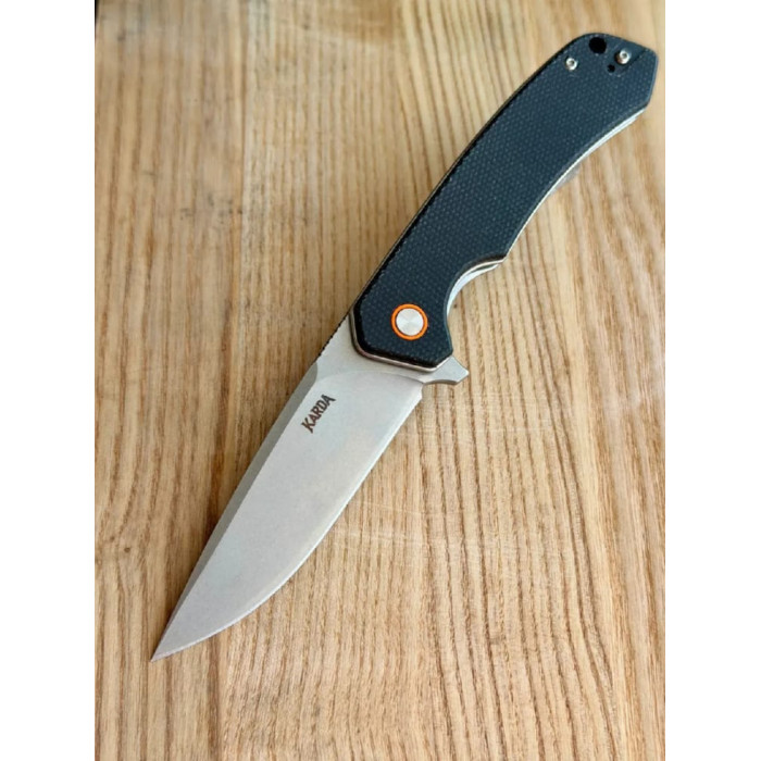 Складной нож туристический Karda J146 Linen Black сталь D2 (KB20)