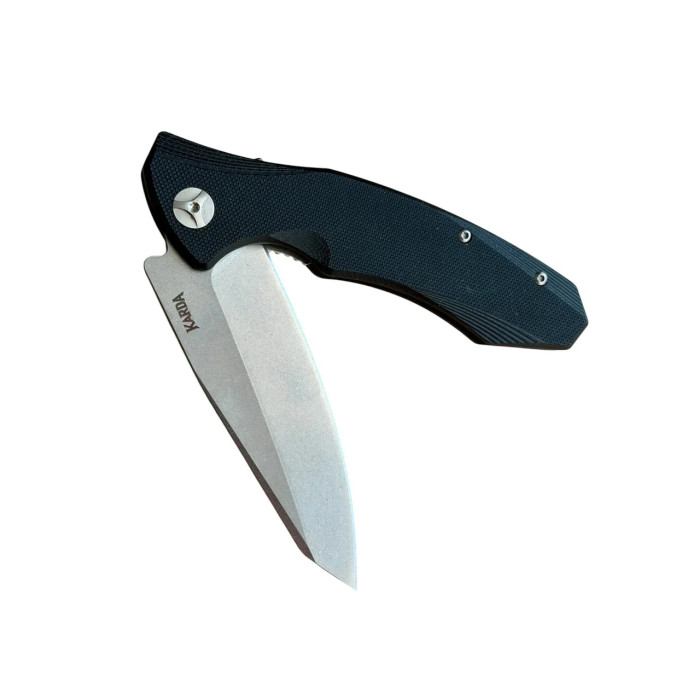 Складной нож туристический Karda Буйвол J104 Black сталь D2 (KB21) 1133