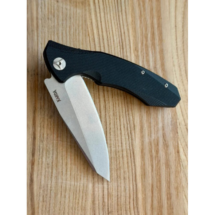 Складной нож туристический Karda Буйвол J104 Black сталь D2 (KB21) 1133