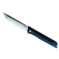 Складаний ніж туристичний Karda J024 Black Handle White Tanto сталь D2 (KB22) 1536