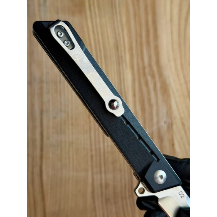 Складной нож туристический Karda J024 Black Handle White Tanto сталь D2 (KB22) 1536