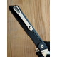Складной нож туристический Karda J024 Black Handle White Tanto сталь D2 (KB22) 1536