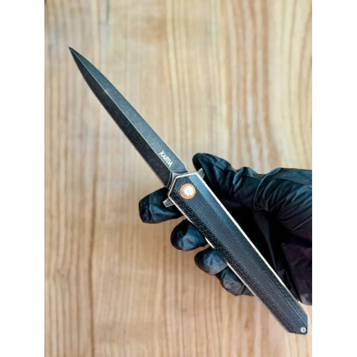Складной нож Karda J177 Black Handle сталь D2 (KB25) 1375