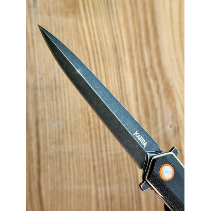 Складной нож Karda J177 Black Handle сталь D2 (KB25) 1375