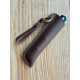 Складной нож Karda J097 Black Handle Drop Blade с чехлом сталь D2 (KB27) 1542