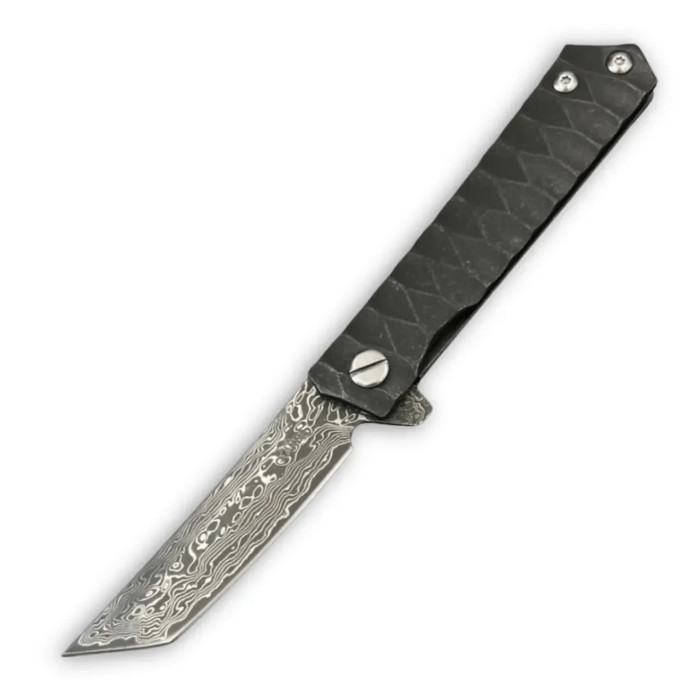 Складной нож Karda D051 Tanto дамасская сталь (KB28) 1520