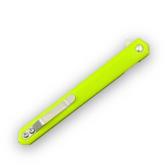 Складной нож Karda J097 green handle drop blade сталь D2 (KB32) 1546