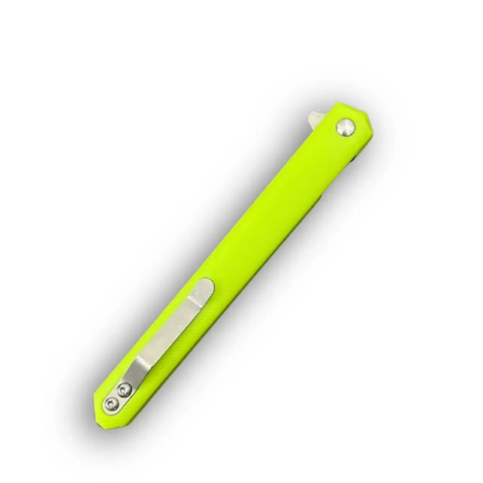 Складной нож Karda J097 lime green handle tanto blade сталь D2 (KB33) 1545