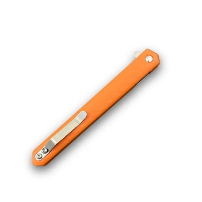 Складной нож Karda J097 orange handle drop blade сталь D2 (KB34) 1544