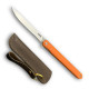 Складной нож Karda J097 orange handle drop blade сталь D2 (KB34) 1544