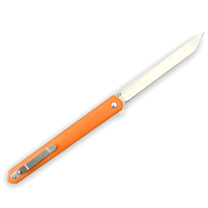Складной нож Karda J097 orange handle tanto blade сталь D2 (KB35) 1543