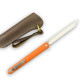Складной нож Karda J097 orange handle tanto blade сталь D2 (KB35) 1543