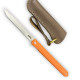 Складной нож Karda J097 orange handle tanto blade сталь D2 (KB35) 1543