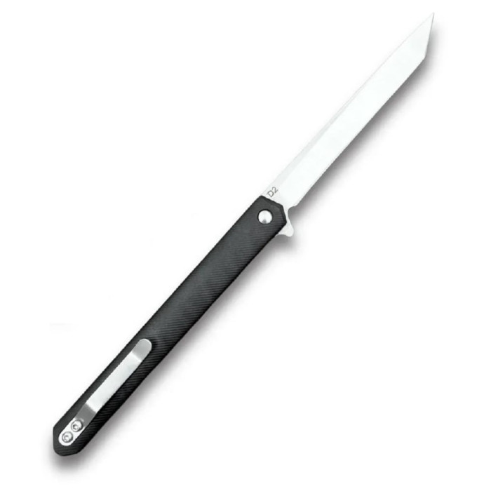 Складной нож Karda J097 black handle tanto blade сталь D2 (KB36) 1541