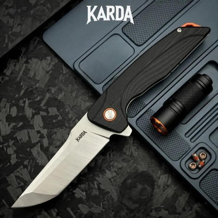 Складной нож Karda J070 Black сталь D2 (KB38) 1538