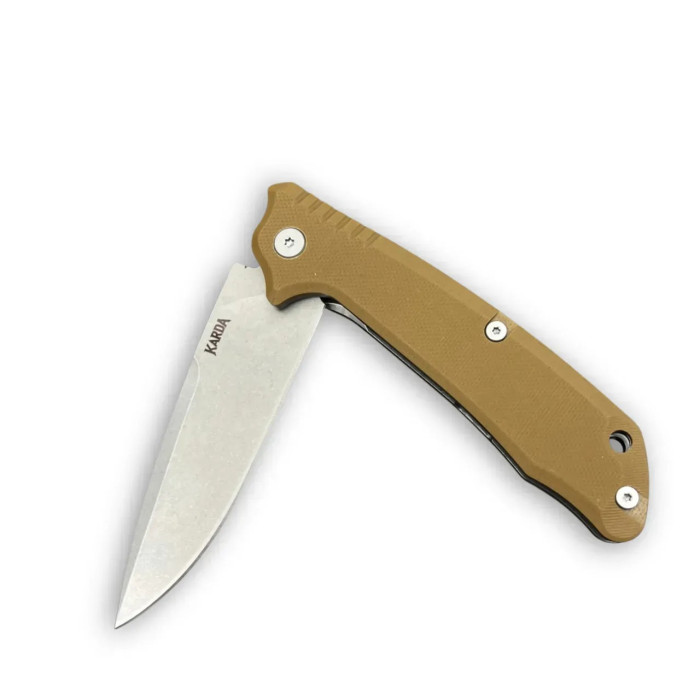 Туристический складной нож Karda J011 Brown сталь D2 (KB42) 1531