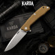 Туристический складной нож Karda J011 Brown сталь D2 (KB42) 1531