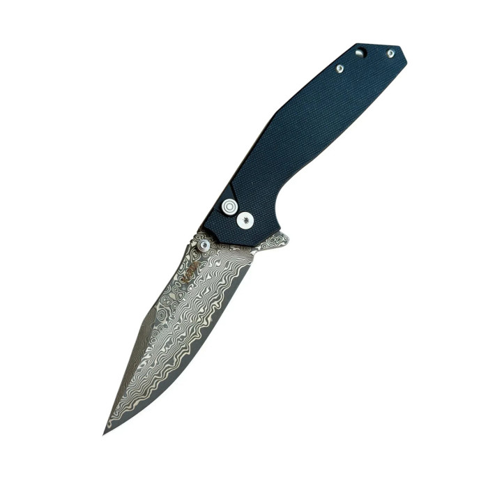 Туристический складной нож Karda J284B Black Damascus сталь VG-10 (KB5)