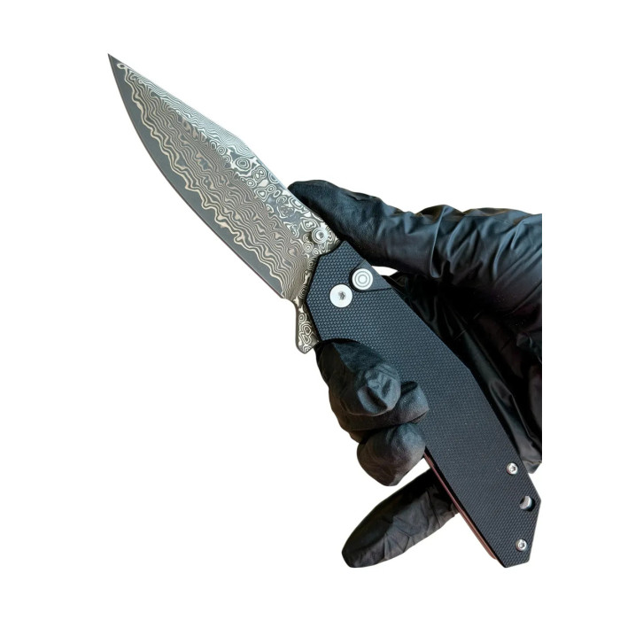 Туристический складной нож Karda J284B Black Damascus сталь VG-10 (KB5)