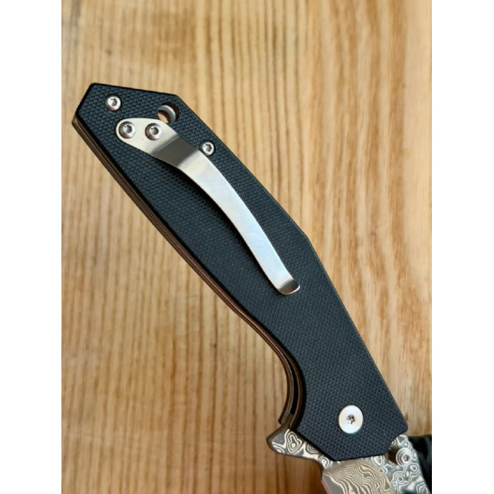 Туристический складной нож Karda J284B Black Damascus сталь VG-10 (KB5)
