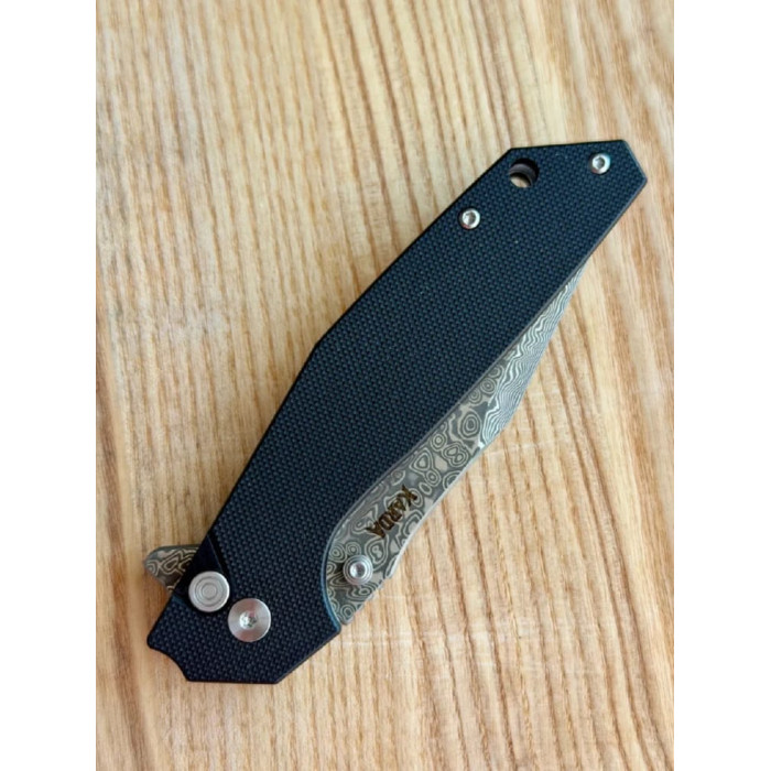 Туристический складной нож Karda J284B Black Damascus сталь VG-10 (KB5)