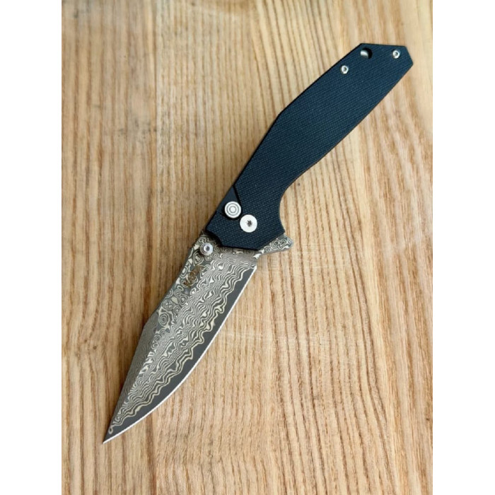 Туристический складной нож Karda J284B Black Damascus сталь VG-10 (KB5)