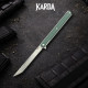 Туристический складной нож Karda J149 Green сталь D2 (KB50) 1384