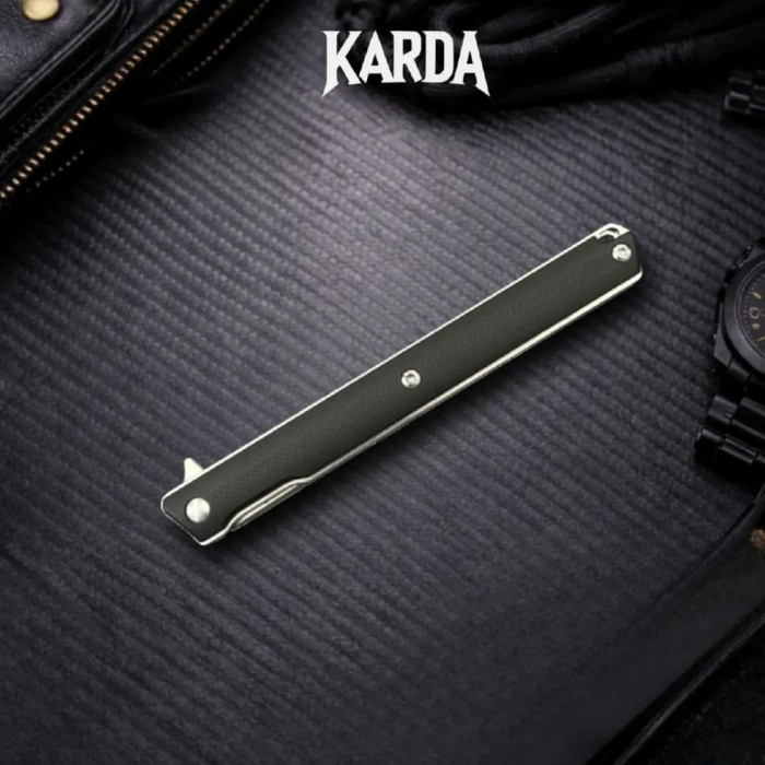 Туристический складной нож Karda J149 Black сталь D2 (KB51) 1383