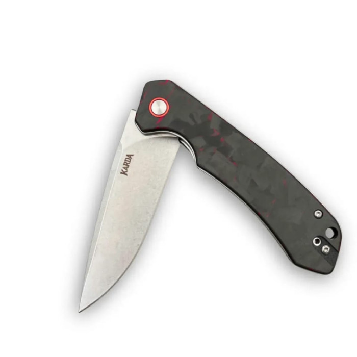 Складной нож Karda J146 Carbon Red сталь D2 (KB52) 1669