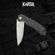 Складной нож Karda J146 Carbon Black сталь D2 (KB53) 1670