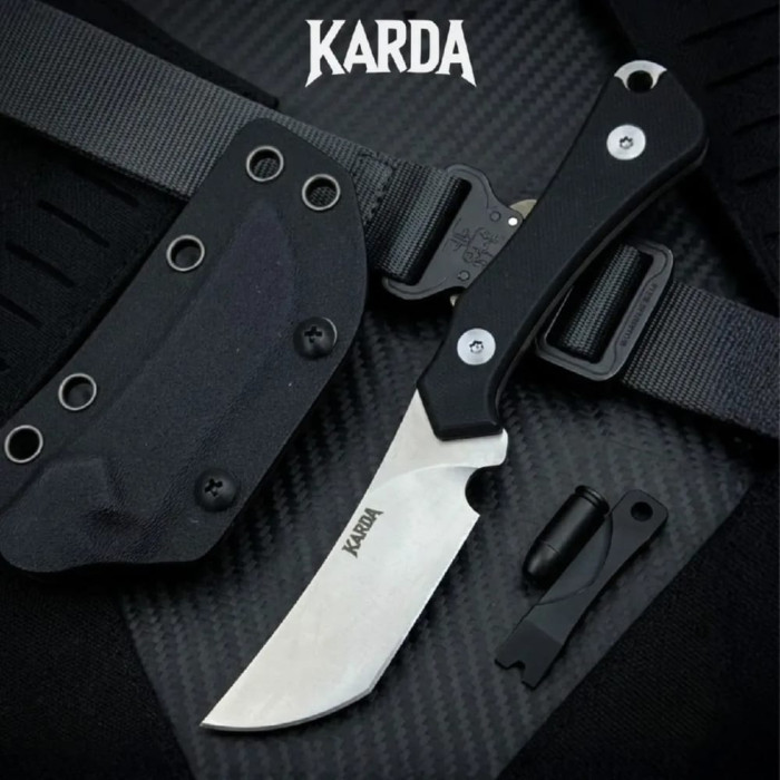 Туристический фиксированный нож Magura Z037 Black сталь D2 (KB54)