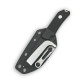 Туристический фиксированный нож Karda Z035 Black сталь D2 с чехлом (KB55) 1674