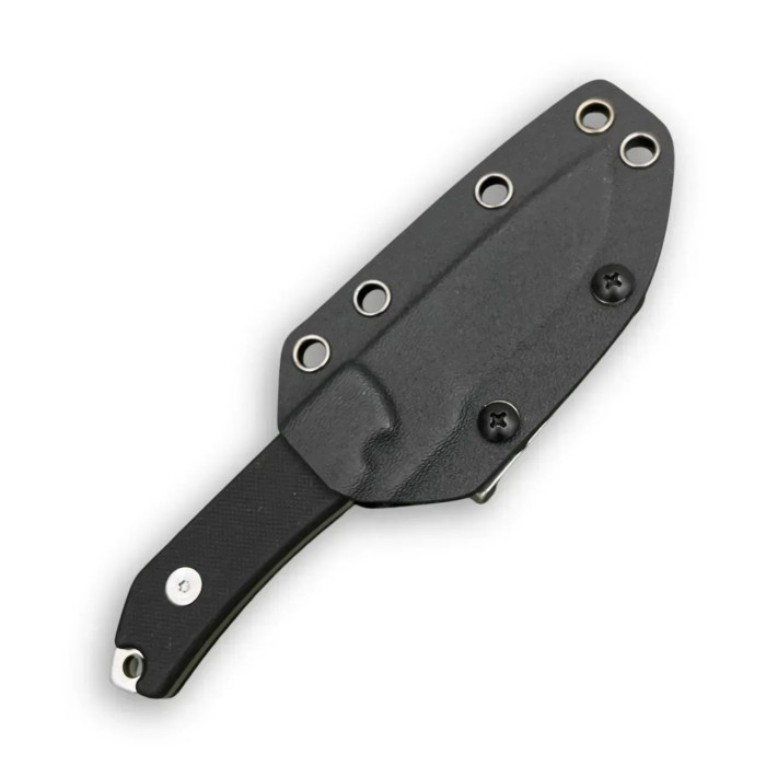 Туристический фиксированный нож Karda Z035 Black сталь D2 с чехлом (KB55) 1674