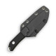 Туристический фиксированный нож Karda Z035 Black сталь D2 с чехлом (KB55) 1674