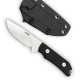 Туристический фиксированный нож Karda Z035 Black сталь D2 с чехлом (KB55) 1674
