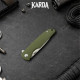 Складной нож-брелок Karda J160 Army Green сталь D2 (KB56) 1672