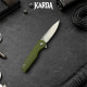 Складной нож-брелок Karda J160 Army Green сталь D2 (KB56) 1672