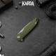 Складной нож-брелок Karda J160 Army Green сталь D2 (KB56) 1672