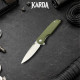 Складной нож-брелок Karda J160 Army Green сталь D2 (KB56) 1672
