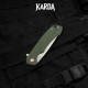 Складной нож туристический Karda J146 Linen Green сталь D2 (KB58) 1667